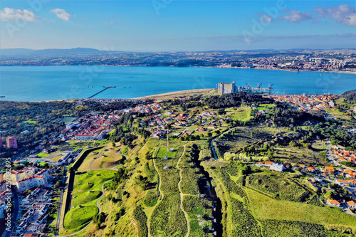 Trafaria bei Lissabon aus der Luft mit DJI Mavic 2 Drohne