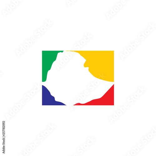 ethiopia map logo icon vector design element