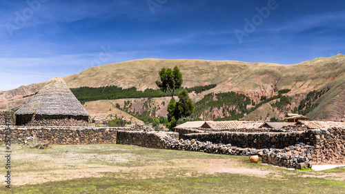 Ancient Inca structures in the Andes