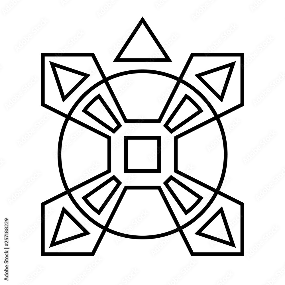 Tortoise is stylized like castle towers. Lines only. Tortoise is stylized like castle towers. Lines only.