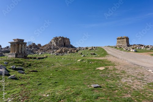 Faqra roman ruins near Feraya, Lebanon photo