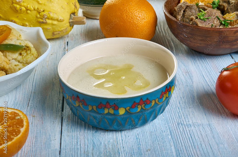 Moroccan Semolina Soup With Saffron Moroccan Semolina Soup With Saffron