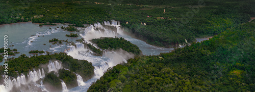 cascate  iguasu vista aerea photo