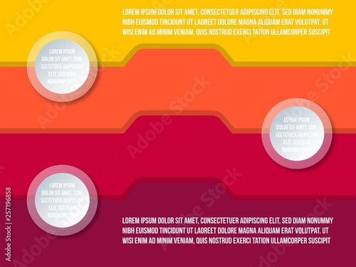 Modern Diagrams, Infographics for Business, Financial, Illustration, Vector.