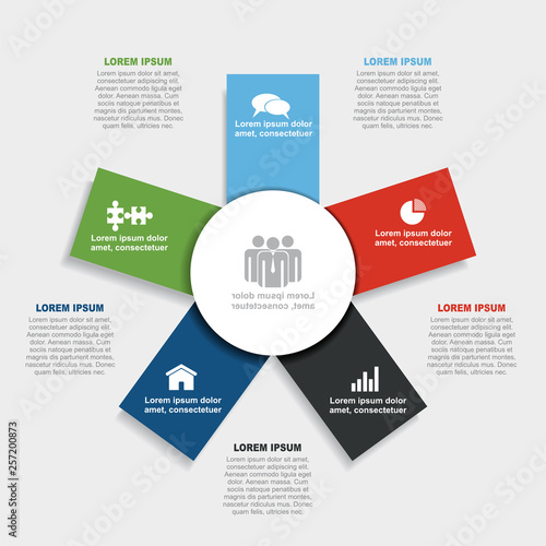 Infographic design template with place for your data. Vector illustration.