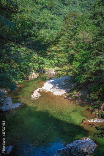 三段峡 渓谷の風景