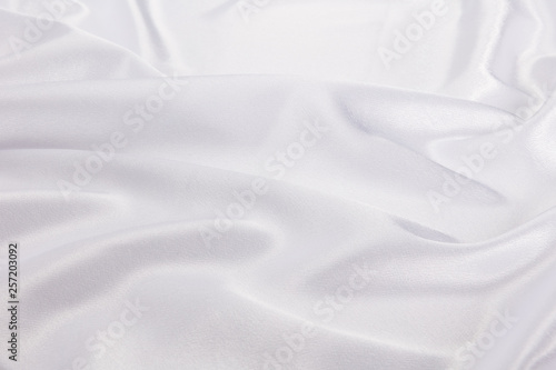 White Satin Fabric Background