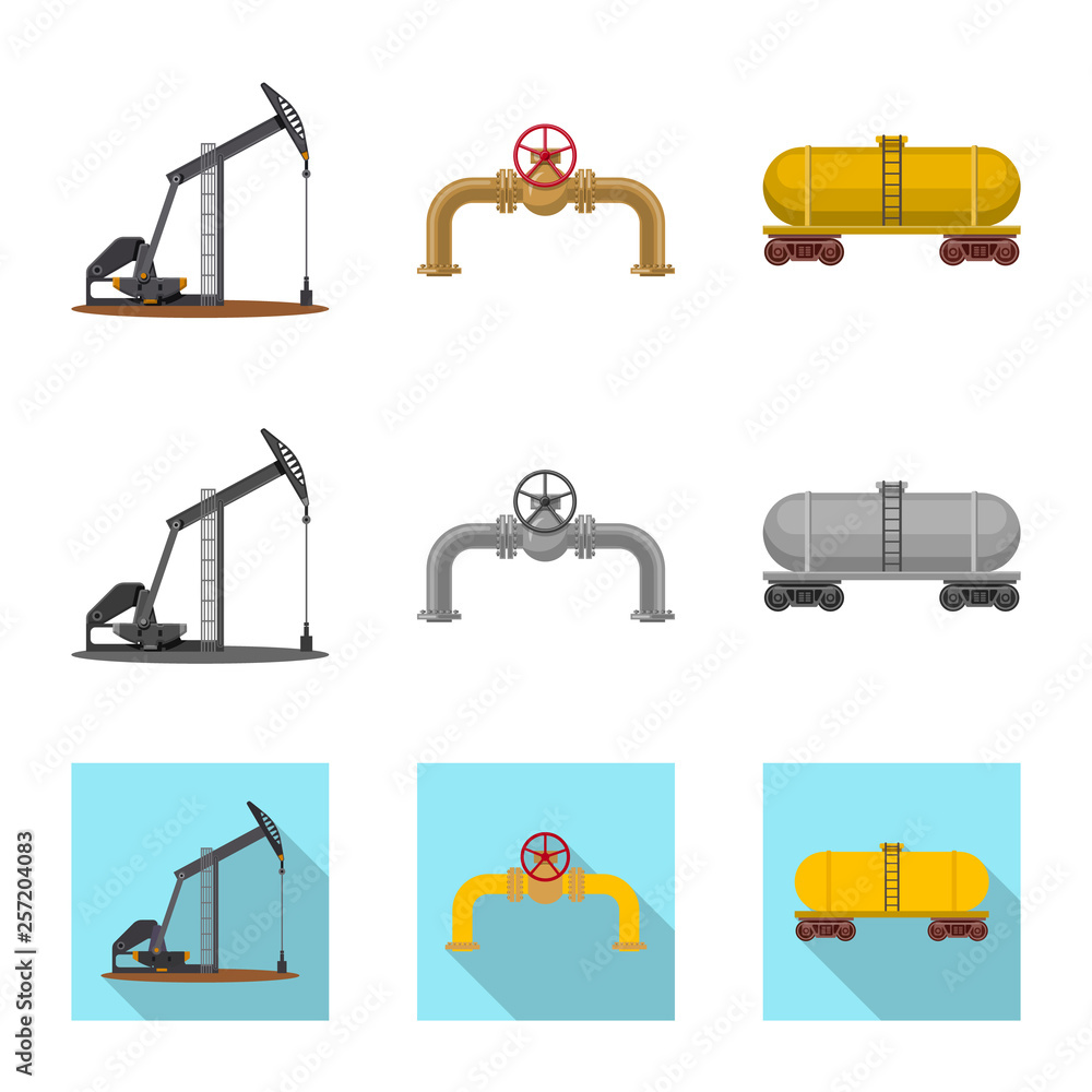 Vector illustration of oil and gas logo. Collection of oil and petrol stock vector illustration. Vector illustration of oil and gas logo. Collection of oil and petrol stock vector illustration.