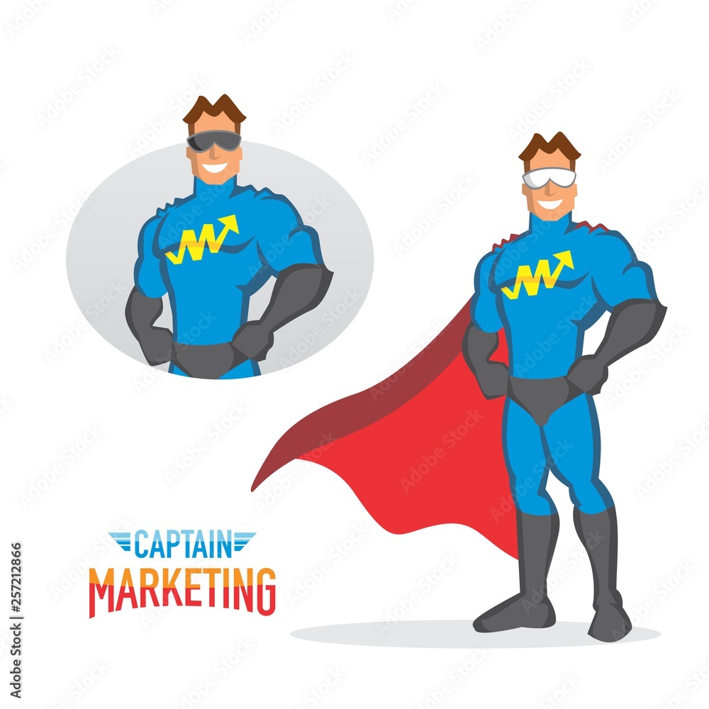 mascot super hero for marketing logo mascot super hero for marketing logo