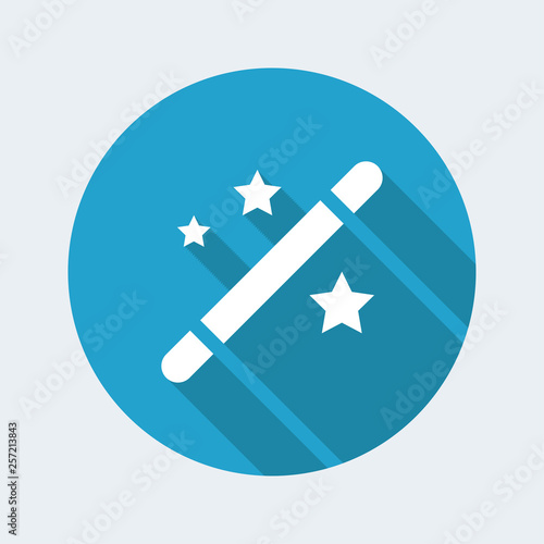 Magic action icon. Flat, clean, minimal and isolated vector illustration with minimal and modern design.