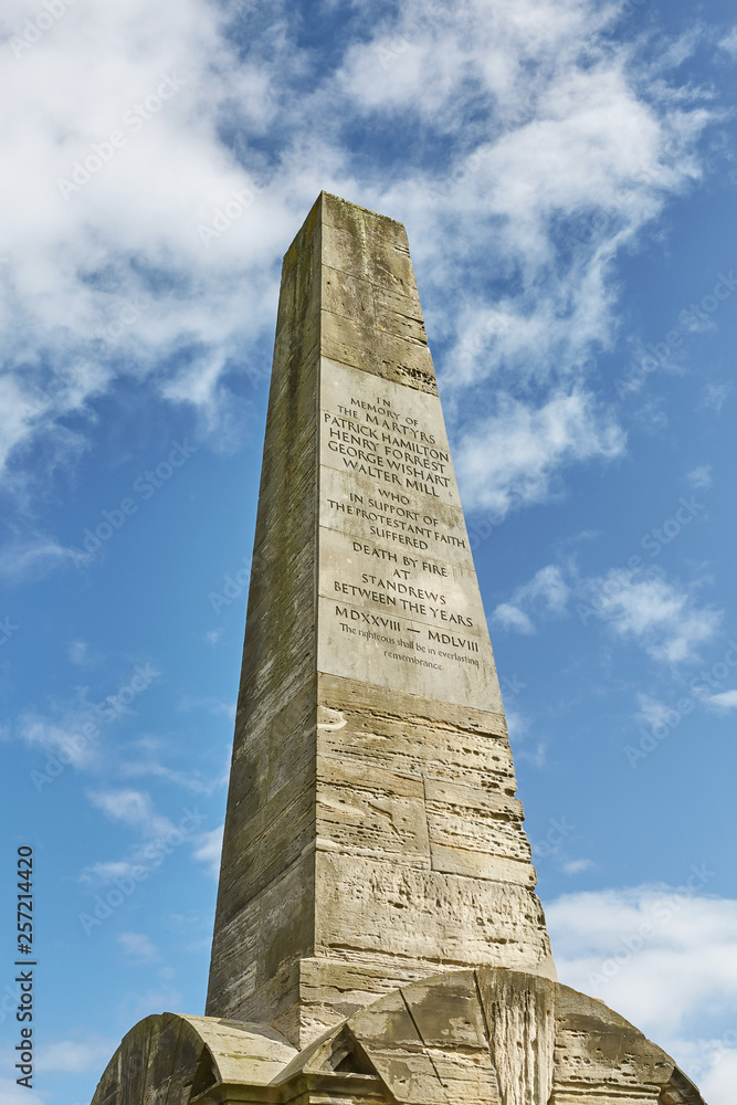 The Martyrs monument in St Andrews in Scotland.