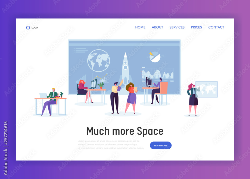 Space Administration Office Landing Page. Character Work on Aeronautics and Aerospace Research. Engineer Construct Rocket for Visit Orbit Website or Web Page. Flat Cartoon Vector Illustration Space Administration Office Landing Page. Character Work on Aeronautics and Aerospace Research. Engineer Construct Rocket for Visit Orbit Website or Web Page. Flat Cartoon Vector Illustration
