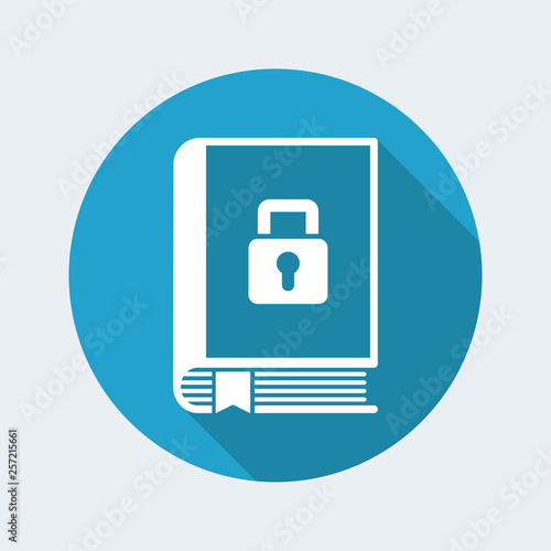 Locked and protected book or diary