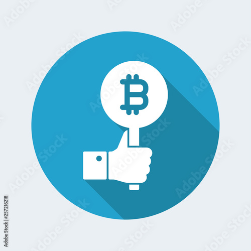 Bitcoin offer concept icon