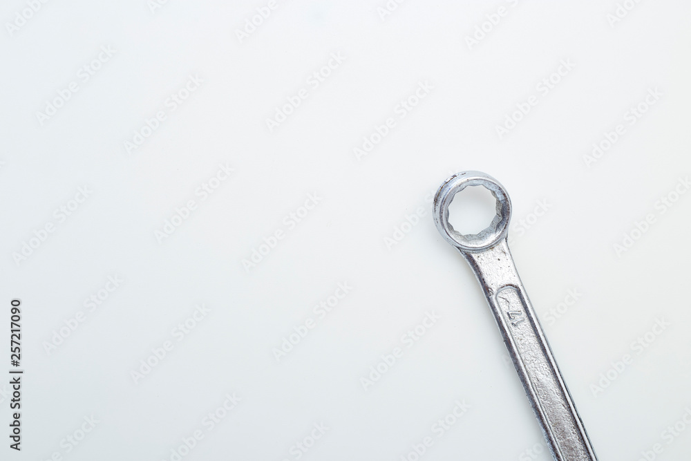 Stainless Steel Wrench close up Stainless Steel Wrench close up