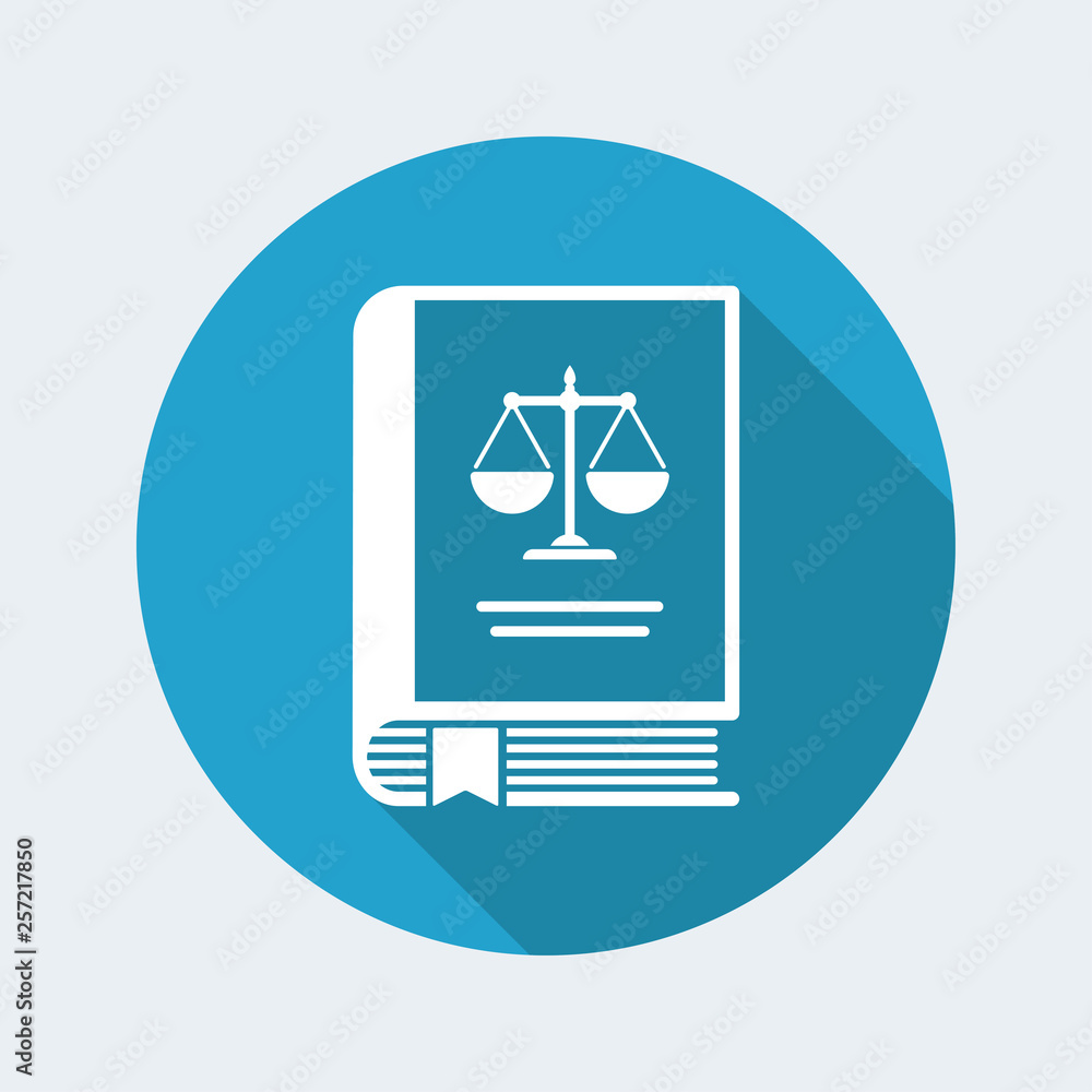 Law book flat icon Law book flat icon
