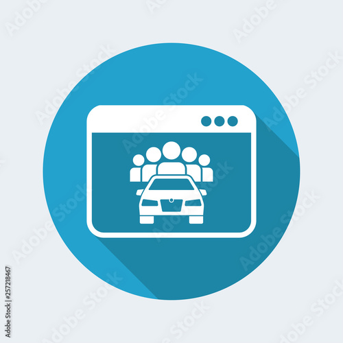 Sharing car application icon