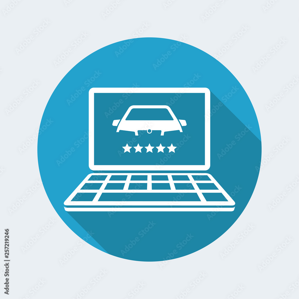 Luxury automotive website on laptop Luxury automotive website on laptop
