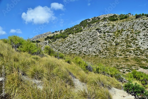 View of the hills and mountains on the way to the Formentor Lighthouse