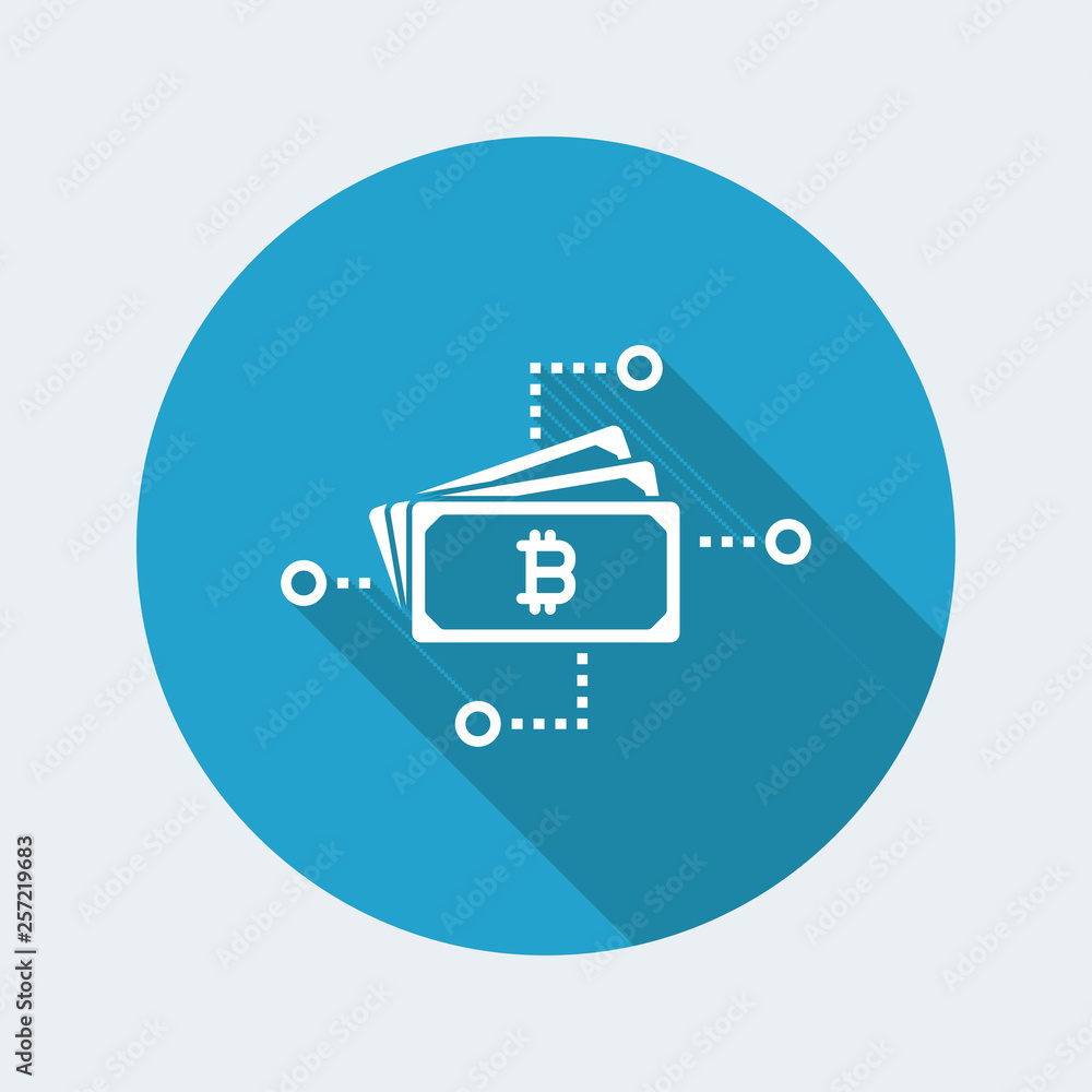 Bitcoin network concept icon