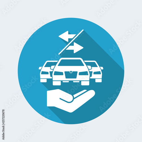 Car sharing service icon