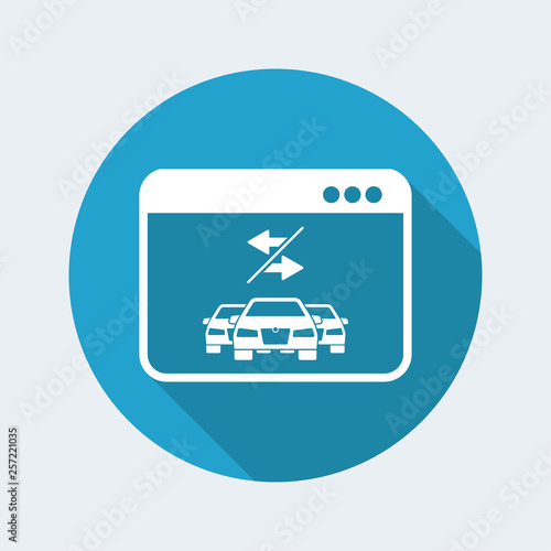 Car transfer service icon