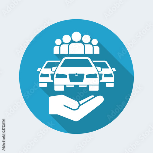 Car sharing service icon
