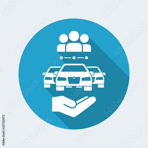 Car sharing service icon
