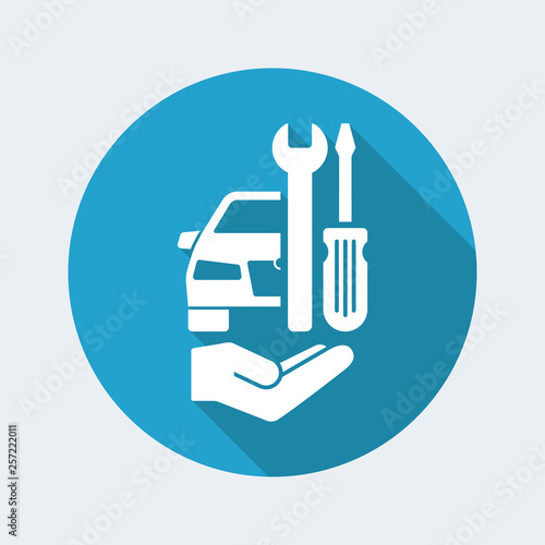 Car assistance symbol icon
