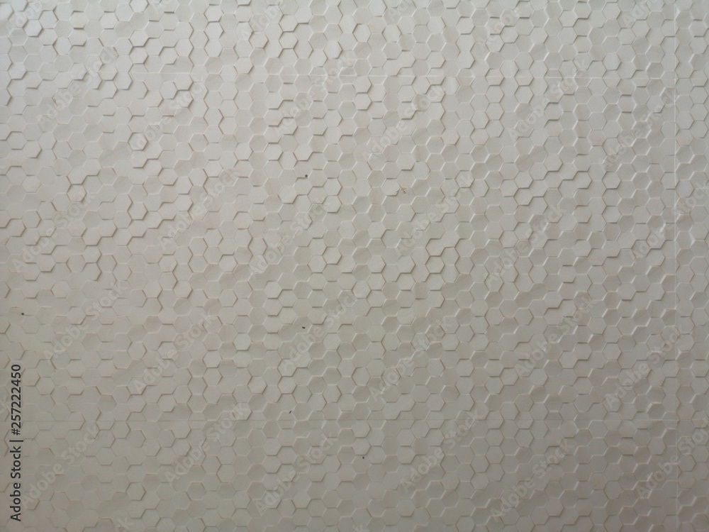 White Mosaic Hexagon wall pattern materail White Mosaic Hexagon wall pattern materail