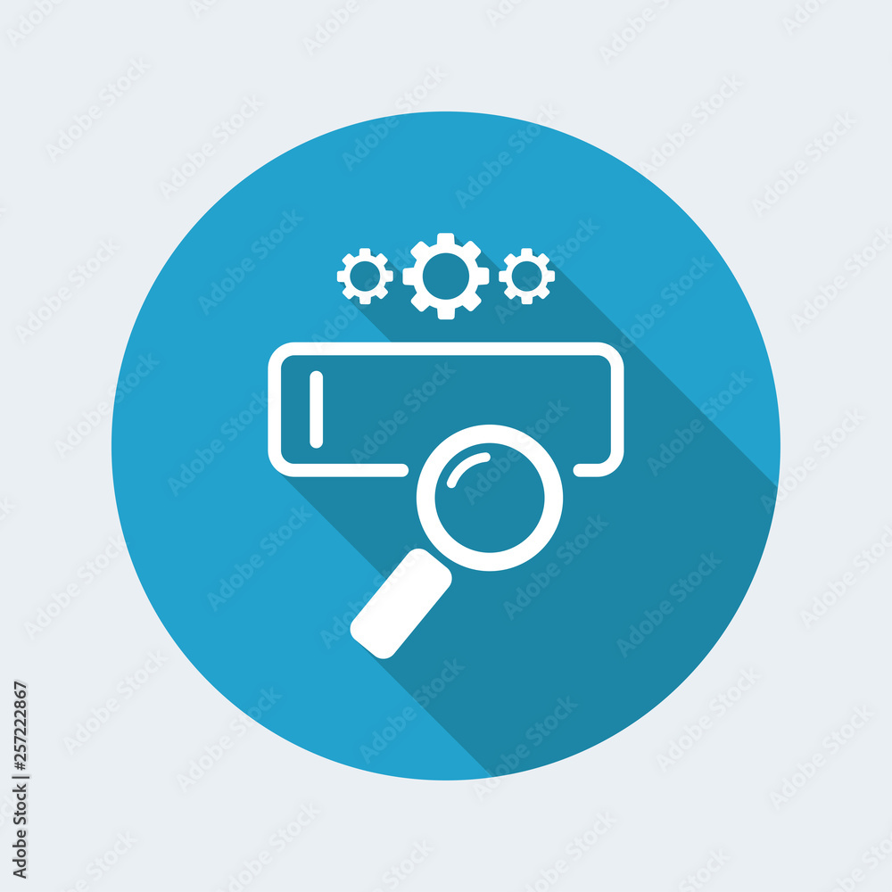 Search engine setting concept Search engine setting concept