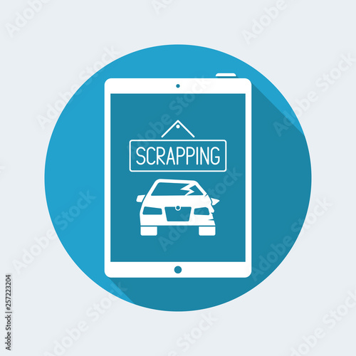 Car scrapping website icon