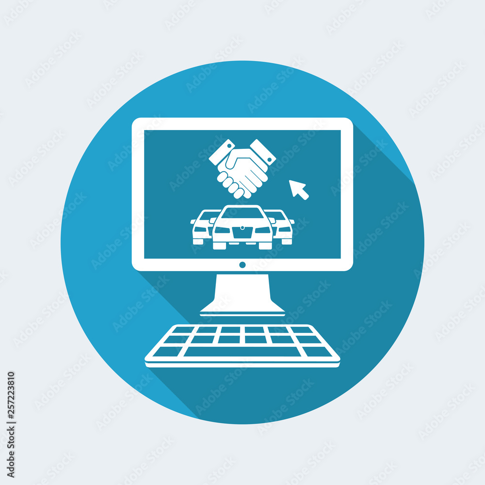 Automotive approval online document icon Automotive approval online document icon