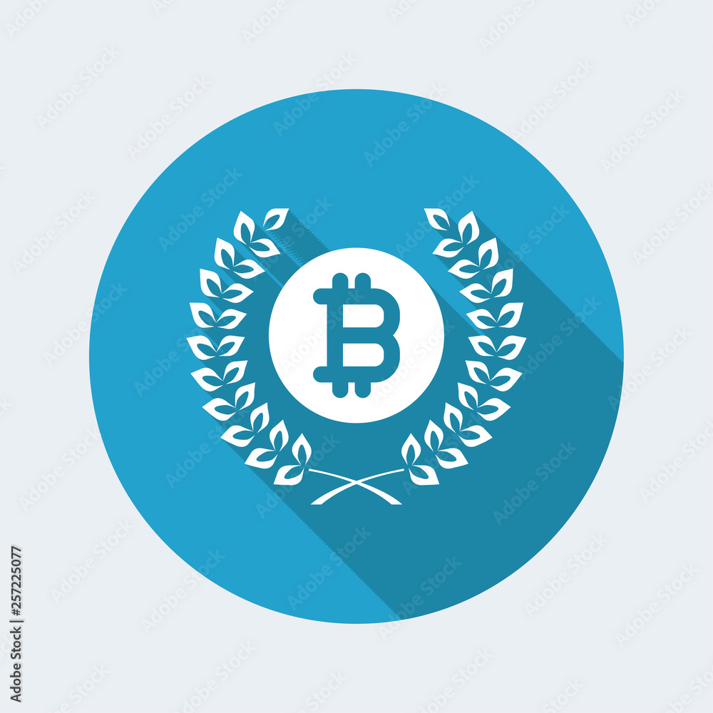 Certified bitcoin symbol icon Certified bitcoin symbol icon