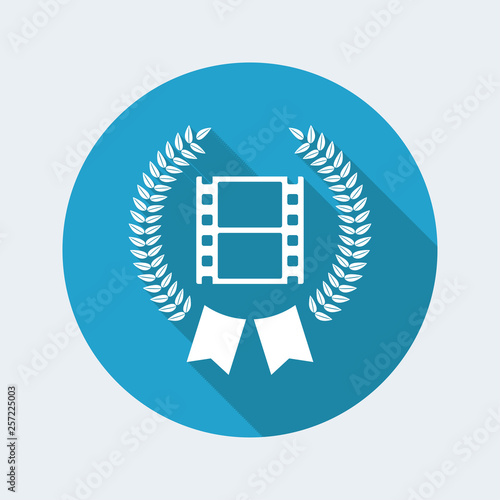 Film or photo award symbol icon photo