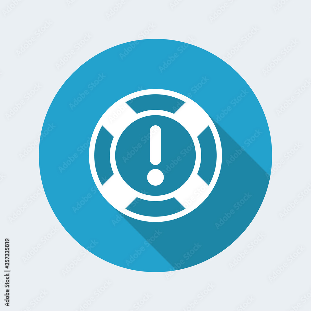 Lifebuoy assistance concept icon Lifebuoy assistance concept icon