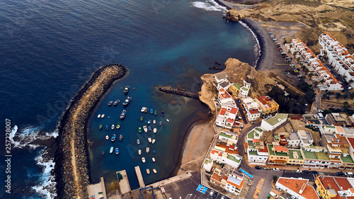 aerial view on Tajao Tenerife port