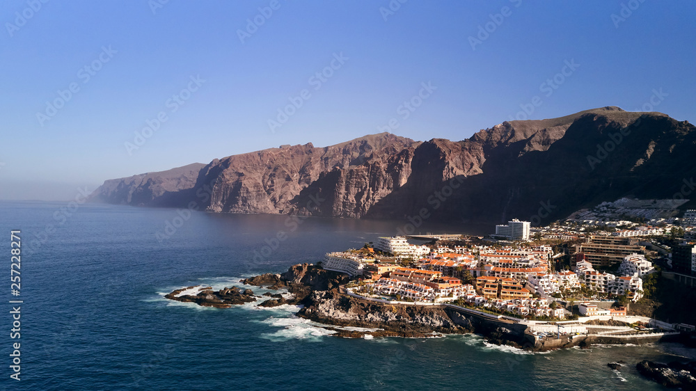 Fototapeta premium aerial view on Los Gigantes Tenerife