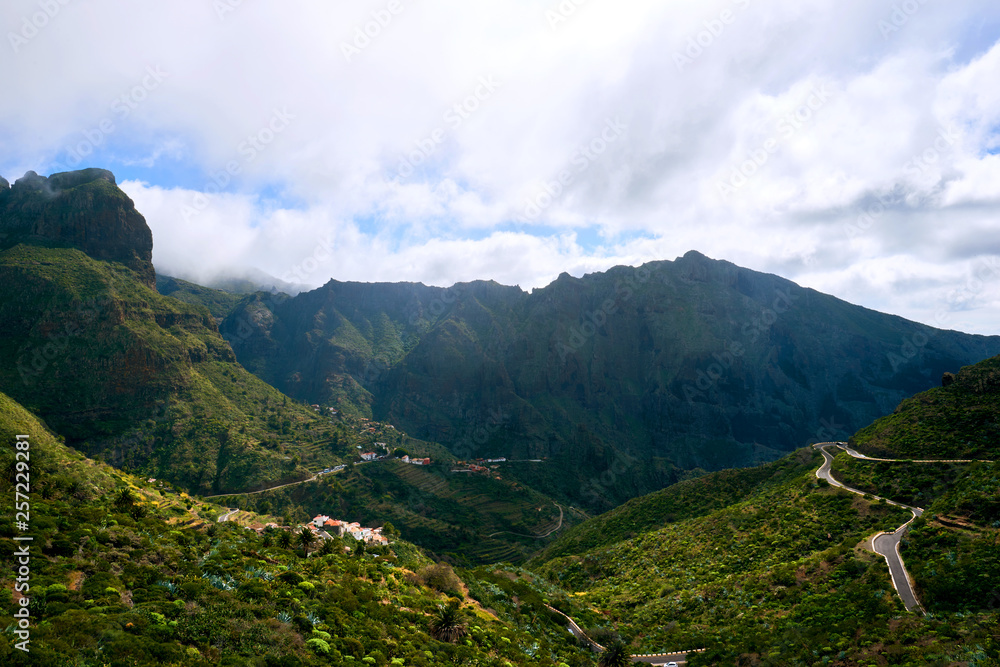 road to Masca Tenerife panorama