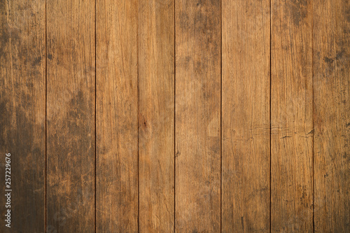 Old grunge dark textured wooden background, The surface of the old brown wood texture, top view brown wood paneling