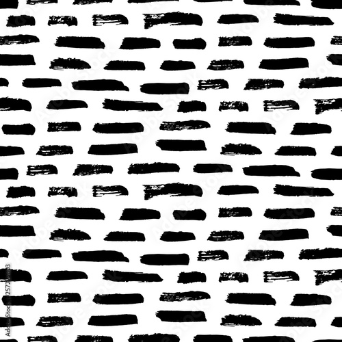 Vector seamless pattern. Abstract hand drawn grunge ink texture