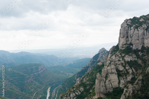 landscape with vast mountainous terrain