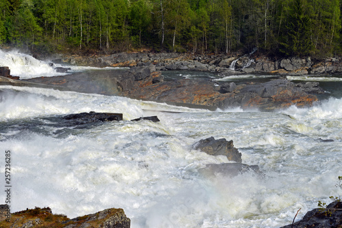 wildes Wasser am Kraftwerk Hunderfossen photo