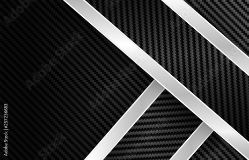 Abstract .Carbon fiber background. black background ,light and shadow. Vector.