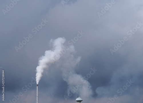 Chimney pollution air Industry