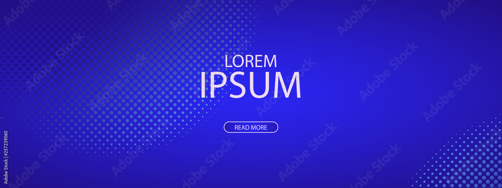 Fototapeta premium Abstract halftone pattern with gradients for banner, site, lending and social network covers. Vector illustration