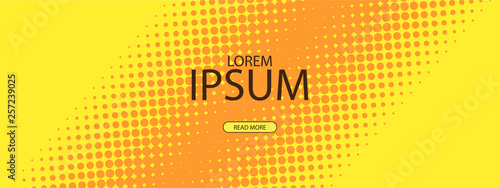 Abstract halftone pattern with gradients for banner, site, lending and social network covers. Vector illustration