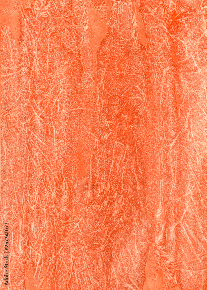 Fototapeta premium Abstract watercolor background.Orange gradient watercolor background with lines and divorces. Handmade on paper with paints. Blurred, vertical, macro.