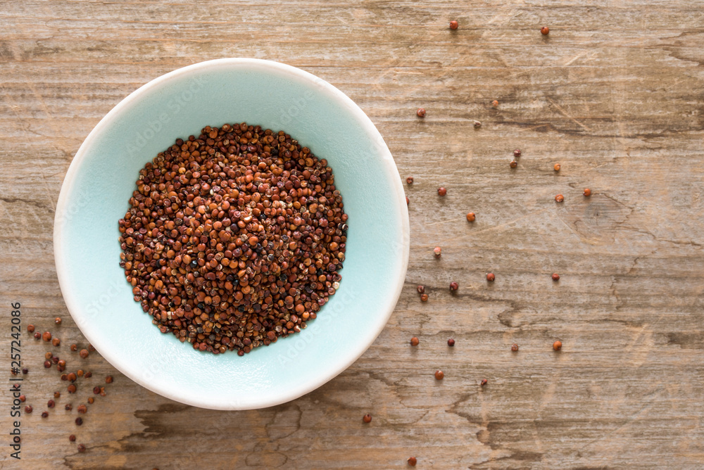 Red Quinoa in a Bowl Red Quinoa in a Bowl