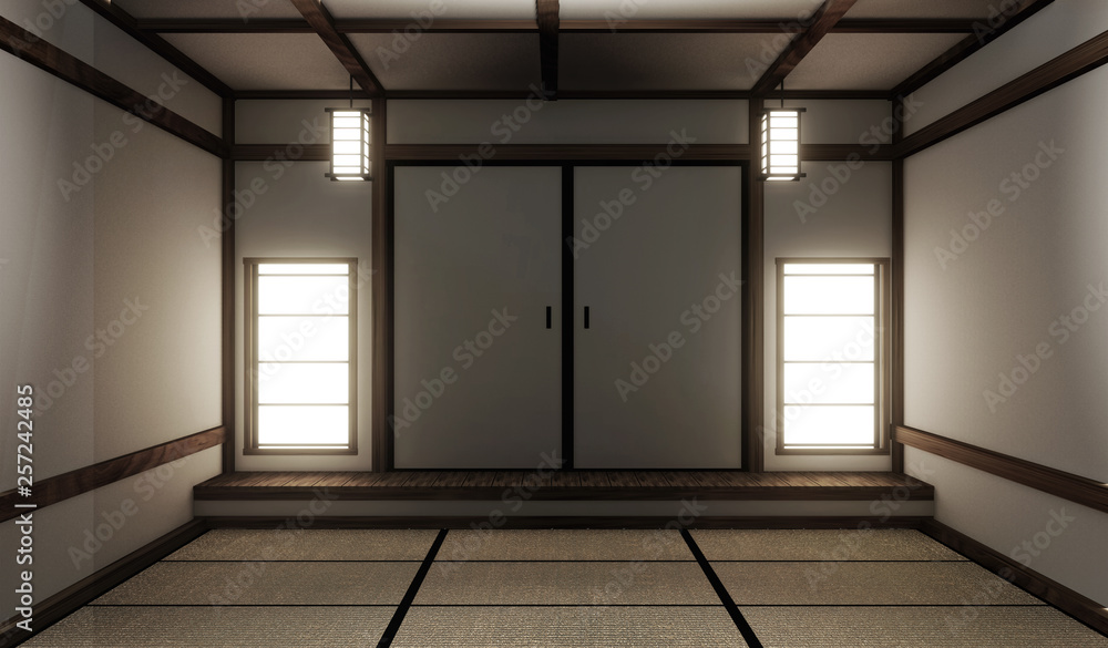 Mock up interior zen style. 3d rendering Mock up interior zen style. 3d rendering